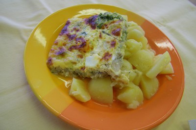 Zapečené filé s brokolicí a sýrem, brambor